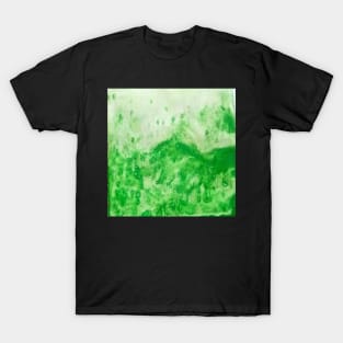 Green watercolor gradient design T-Shirt